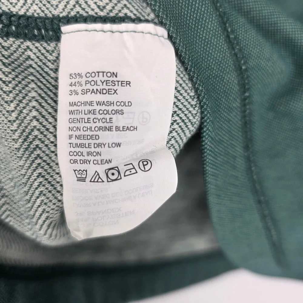 Tommy Bahama Reversible Quarter Zip Pullover Mens XXL Green Herringbone Knit